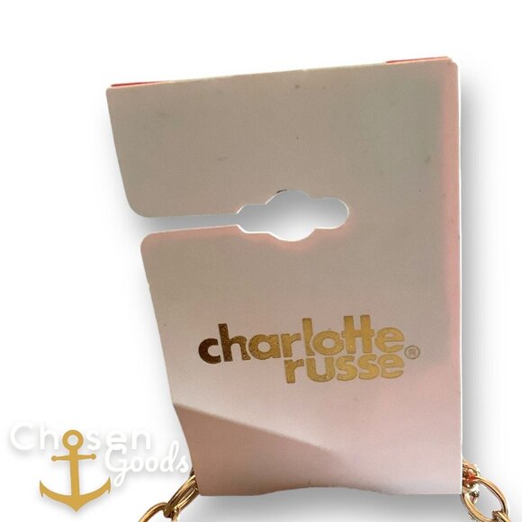 Charlotte Russe Blue Stone Layered Geometric Shaped Necklace Cleopatra Choker - Picture 4 of 4